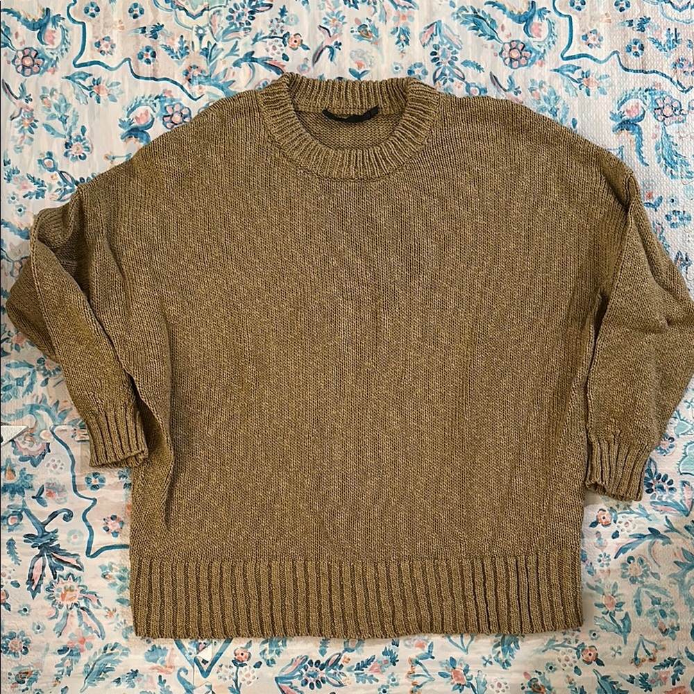 Jenni Kayne Gold Crew Neck Sweater